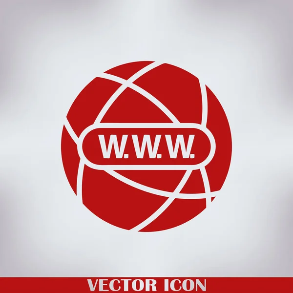 Ikona Webové Stránky Ikona Zeměkoule Vektor — Stockový vektor