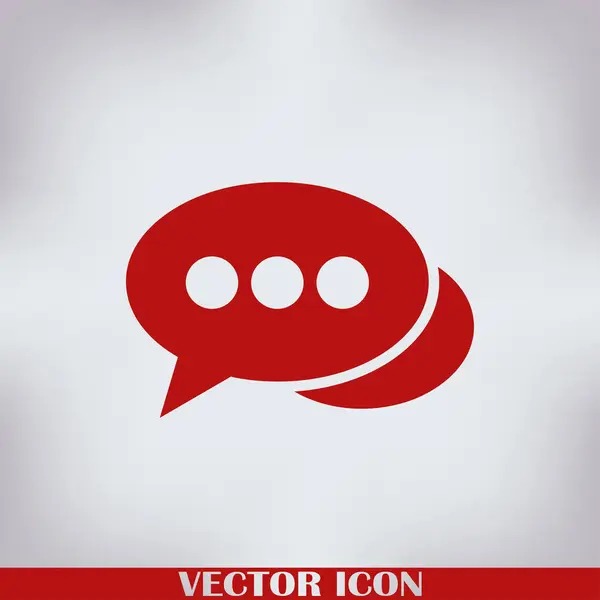 Signo Chat Vector Icono — Vector de stock