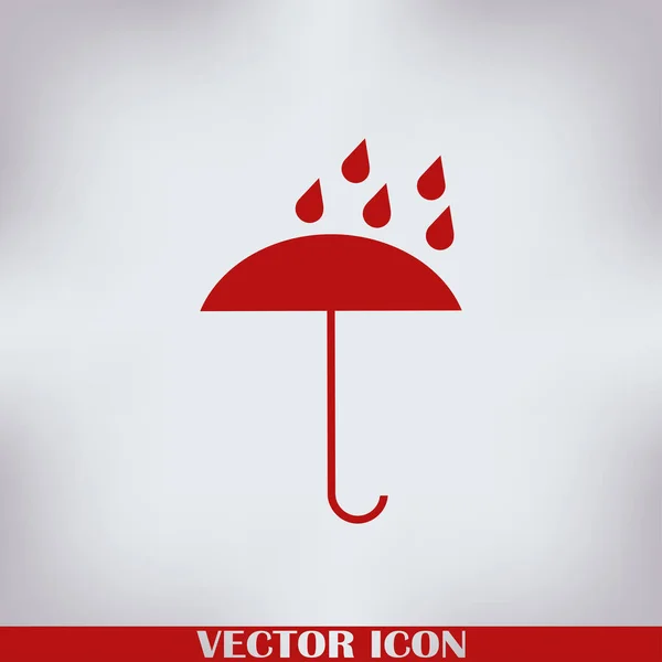 Parapluie Vecteur Icône Web — Image vectorielle