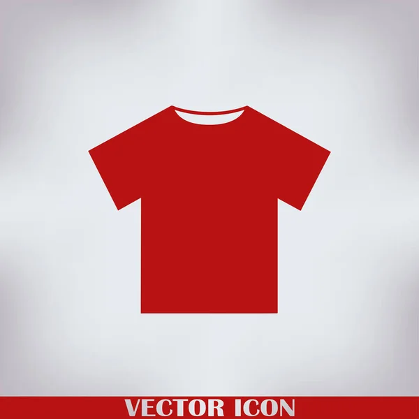 Camiseta Icono Plano Vector — Vector de stock
