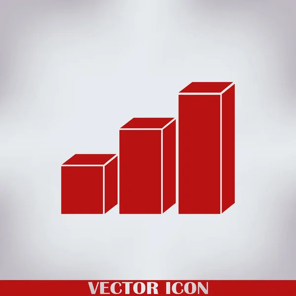 Graph Icon Trendy Flat Style Vector Illustration Eps10 — Stock Vector