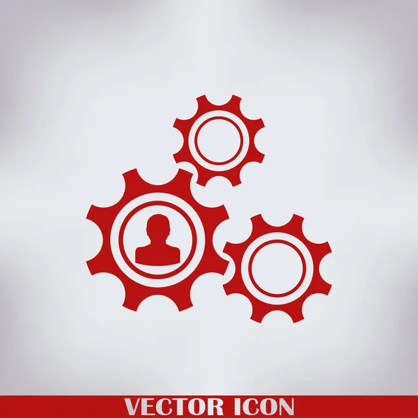 Ikon Roda Gigi Vektor Eps - Stok Vektor