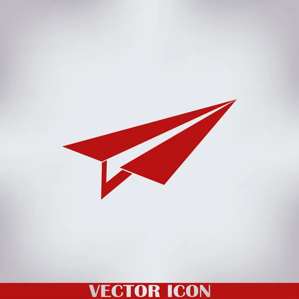 Ikon Web Vektor Plane - Stok Vektor
