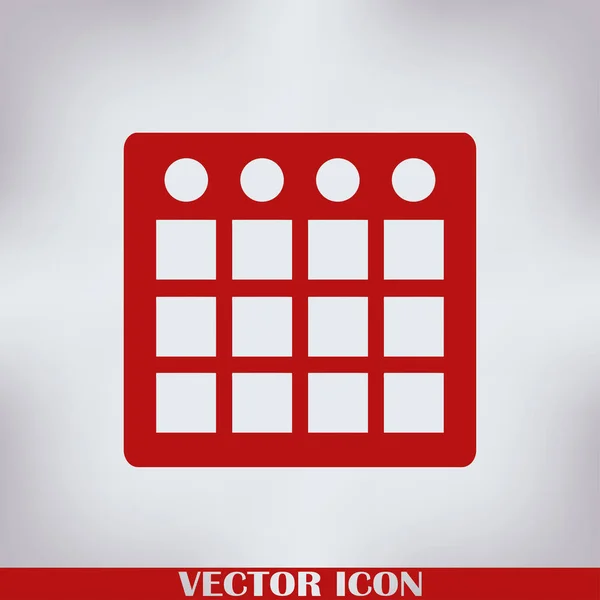 Kalender Isoliert Flache Web Handy Symbol — Stockvektor