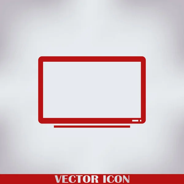 Ícone Estilo Moderno Plana Símbolo Televisão Para Seu Web Site — Vetor de Stock