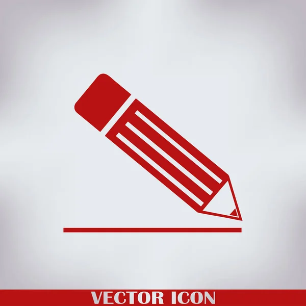 Ícone Lápis Ilustração Vetorial — Vetor de Stock