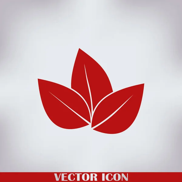 Gambar Vektor Ikon Daun - Stok Vektor