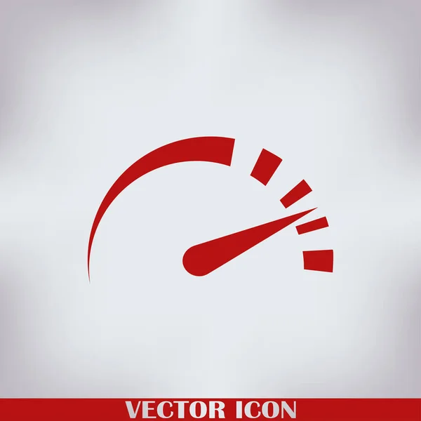 Ícone Web Vetor Velocímetro — Vetor de Stock