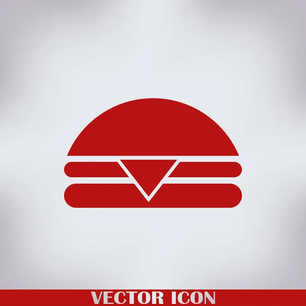 Hamburger Vektor Web Ikone — Stockvektor