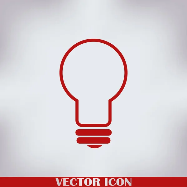 Lamp Icon Flat Vector — Stock Vector