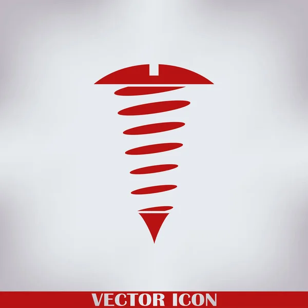 Schraube Flaches Symbol Vektor — Stockvektor