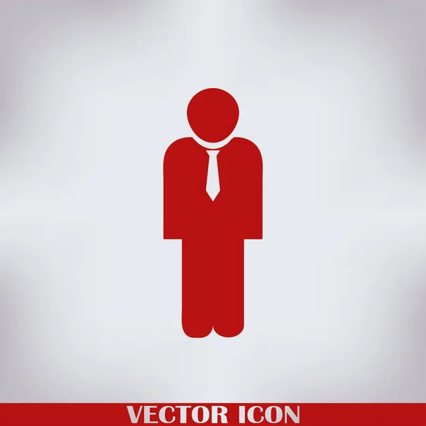 Ícone Web Vetor Homem — Vetor de Stock
