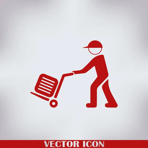 Illustration Man Baggage — Stock Vector