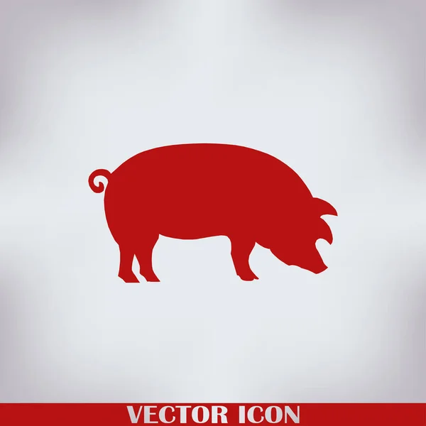 Schwein Symbol Isoliert Auf Dem Hintergrund Modernes Flaches Piktogramm Logo — Stockvektor