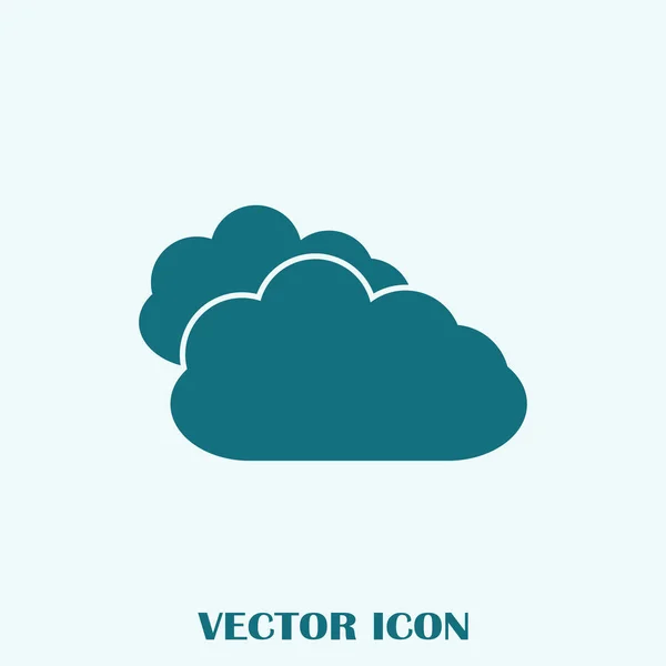 Two Clouds Vector Image Used Web Applications — Stock Vector