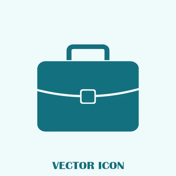 Aktatáska Ikon Vektor Illusztráció Lapos Design Stílus — Stock Vector