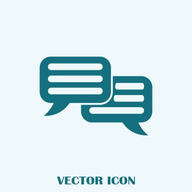 sohbet işareti vektör simgesi