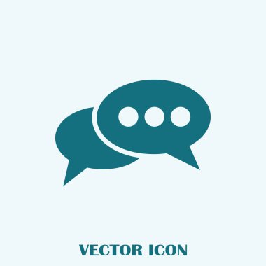 sohbet işareti vektör simgesi