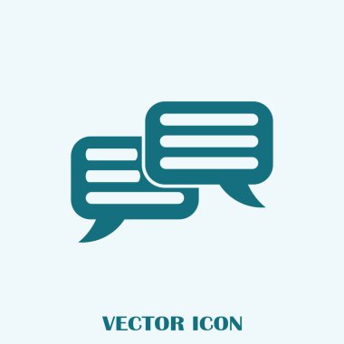 sohbet işareti vektör simgesi