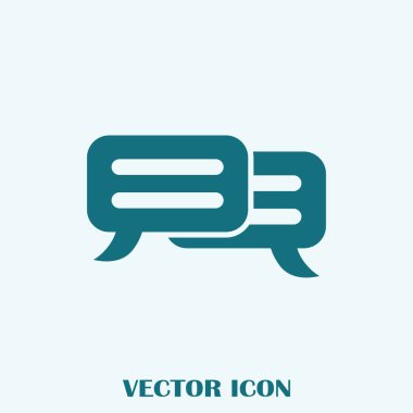sohbet işareti vektör simgesi