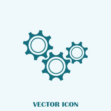 Dişli simgesini. Vektör, Eps 10