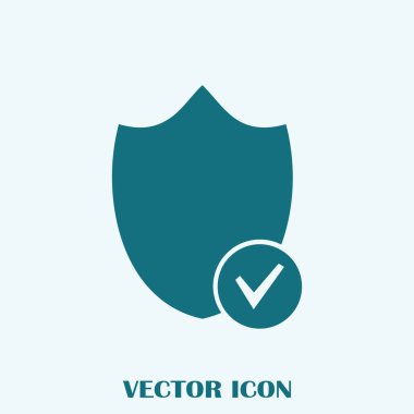 Kalkan vektör web simgesi