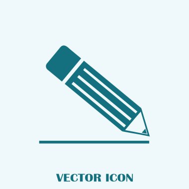 Kalem simgesi, vektör illüstrasyonu