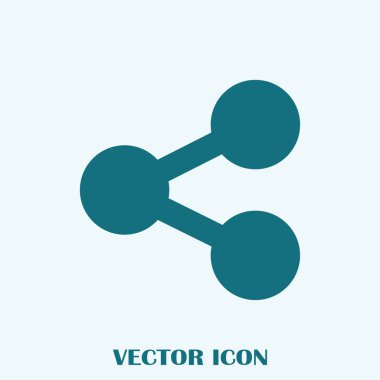 Molekül simgesi. vektör illüstrasyonu