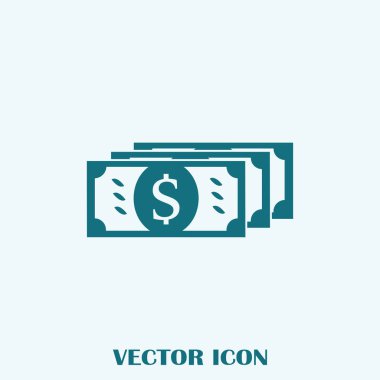 düz dolar işareti simgesi