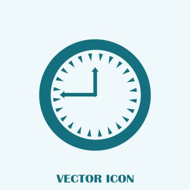 Saat vektör web simgesi