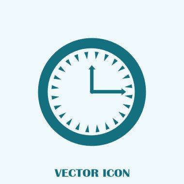 Saat vektör web simgesi