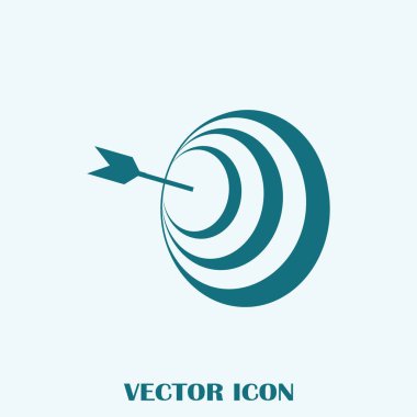 Ok web simge vektör hedefle