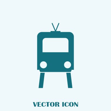 Tren simge vektör, Modern ulaşım işareti, Web sitesi, sosyal medya, kullanıcı arabirimi, mobil uygulaması, Eps10