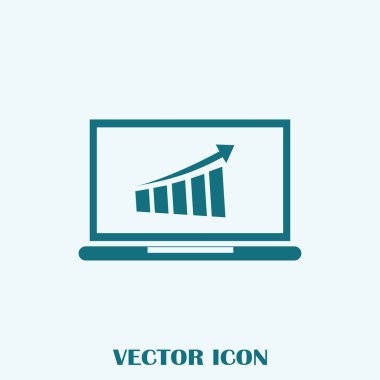 laptop kar kavramı. vektör çizim