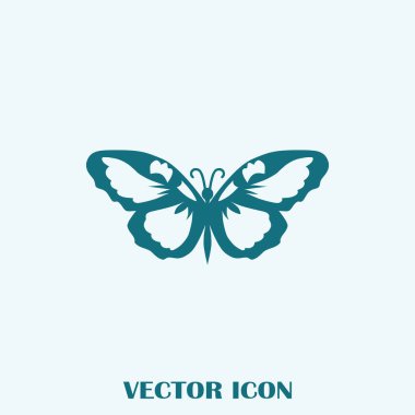 Kelebek logo grafik tasarım konsepti.