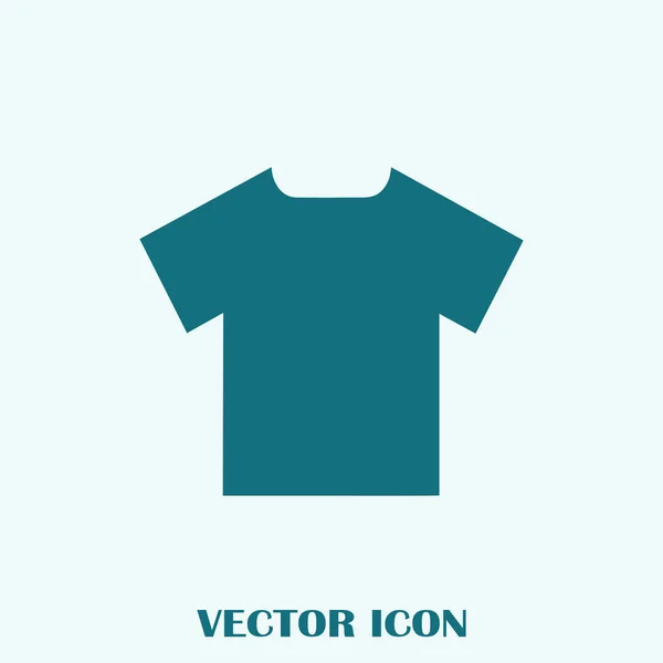 Camiseta Icono Plano Vector — Vector de stock