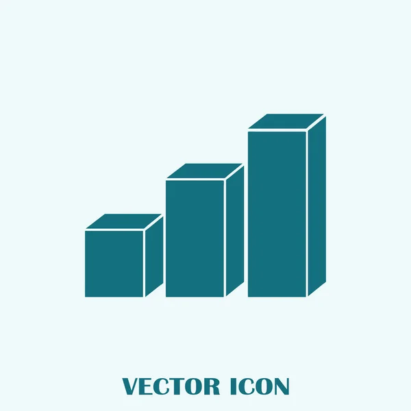 Graph Icon Trendy Flat Style Vector Illustration Eps10 — Stock Vector