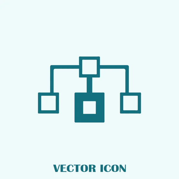 Flussdiagramm Icon Vektor — Stockvektor