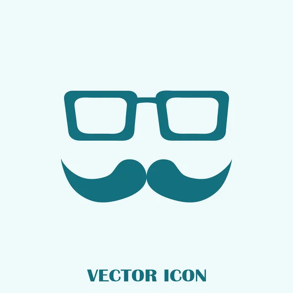 Векторная Иконка Усы Очки — стоковый вектор