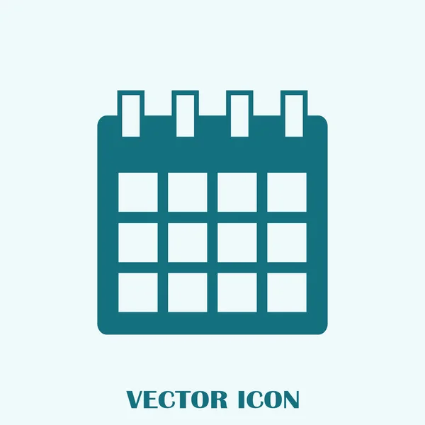 Kalender Isoliert Flache Web Handy Symbol — Stockvektor