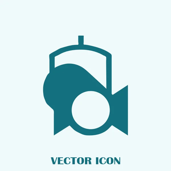 Vector Spotlight Ícone Web — Vetor de Stock