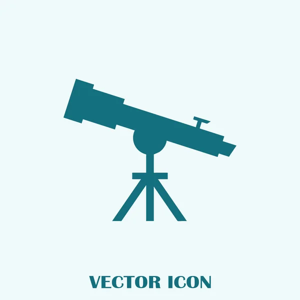 Telescoop Pictogram Vector Solide Illustratie — Stockvector