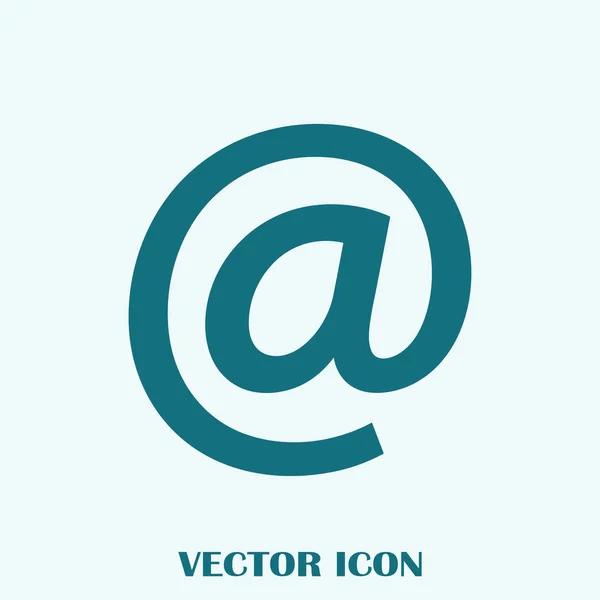 Email Sign Web Icon — Stock Vector