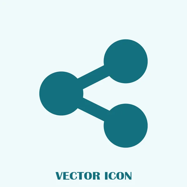 Icono Molécula Ilustración Vectorial — Vector de stock