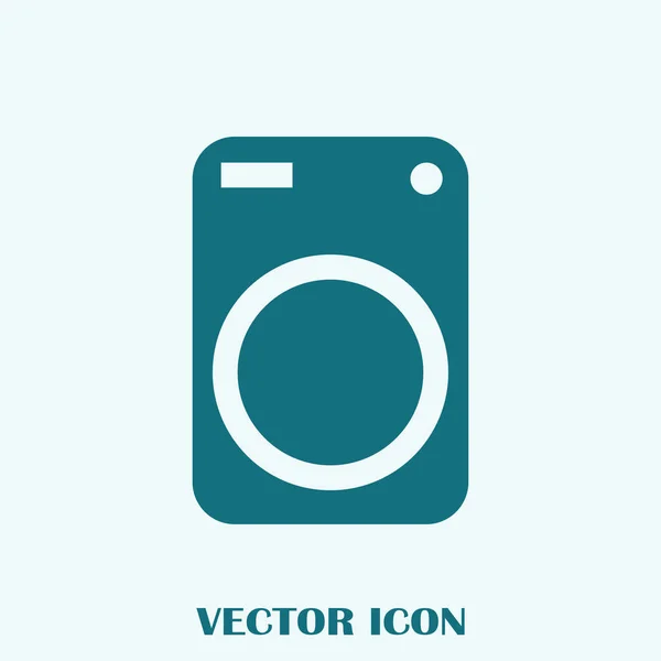 Icône Laveuse Icône Vectorielle Appareil Vecteur Icône Laveuse Image Vectorielle — Image vectorielle