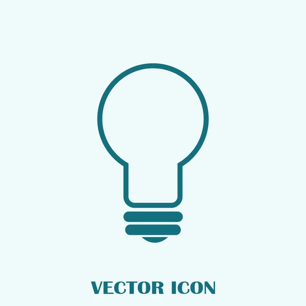 Icône Lampe Vecteur Plat — Image vectorielle