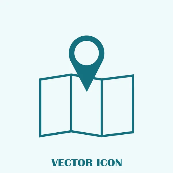 Pointer Icon Trendy Flat Style Пин Символ Дизайна Вашего Веб — стоковый вектор