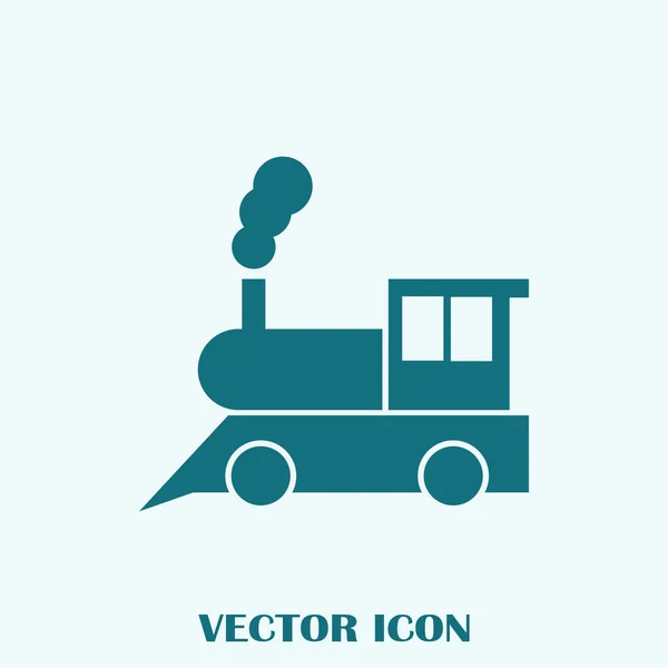 Icône Train Vieux Pictogramme Classique Locomotive Vapeur — Image vectorielle