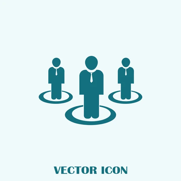 People Icon Trendy Flat Style Crowd Sign Persons Symbol Your — Stock Vector