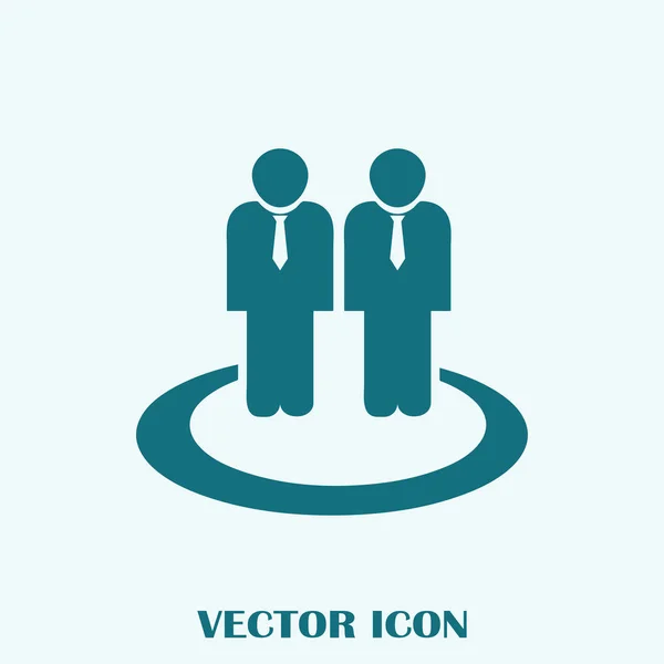 Oameni Icon Stil Plat Modă Semnul Mulţimii Simbolul Persoanelor Pentru — Vector de stoc